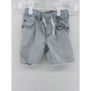 GAP Denim Toddler Boys Light Wash Frayed Hem Elastic Waist Shorts‎ 4 Years